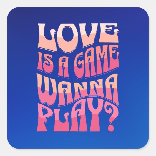 タイおもしろいプグラフバレンタイン スクエアシール (正面)