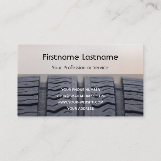 タイおもしろいヤのフィッターとホイールの専門家のチューニング 名刺 (裏面)