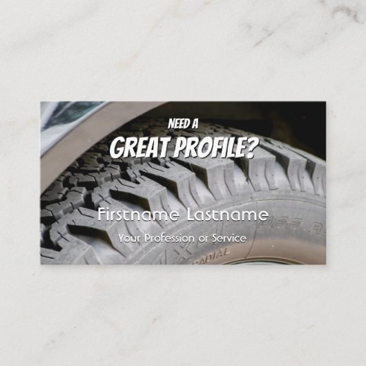 タイおもしろいヤ工芸品及びホイール専門チューニングビジネス 名刺 (正面)