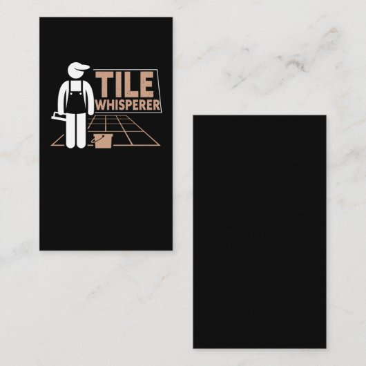 タイおもしろいラー・ファザー・クラフター・タイル・ユーモア 名刺 (正面/裏面)