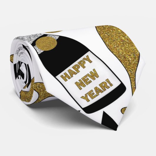 タイお祝いの大晦日パターン ネクタイ (ロール)