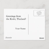 タイからのご挨拶 ポストカード (裏面)