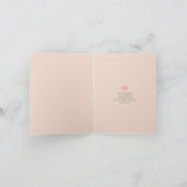 タイかわいらしプライターと花ブライドメイド サンキューカード (内部)