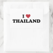 タイが大好き 長方形シール (バッグ)