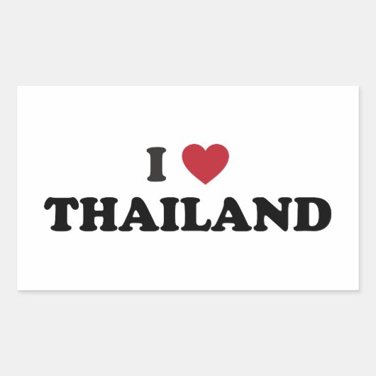 タイが大好き 長方形シール (正面)