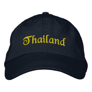 タイでの休暇の思い出 刺繍入りキャップ