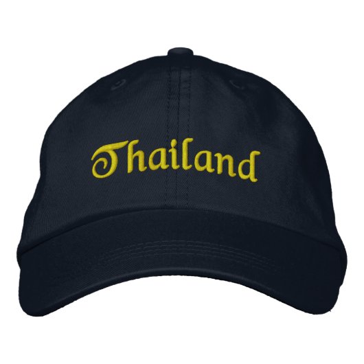 タイでの休暇の思い出 刺繍入りキャップ (正面)