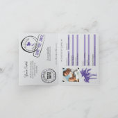 タイでの結婚式パスポート招待状 招待状 (内部)