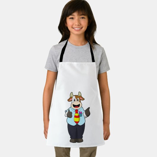 タイと先生としての牛 エプロン (インサイチュ)