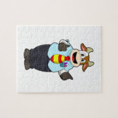 タイと先生としての牛 ジグソーパズル (横)