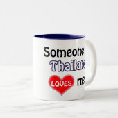 タイにいる誰かが私を愛している ツートーンマグカップ (正面右)