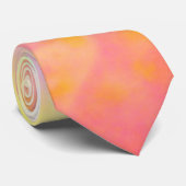 タイによって染められる黄色い水彩画そっくりのろうけつ染めの質 ネクタイ (ロール)