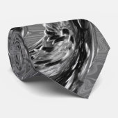 タイのアザミの花 – 灰色/灰色 ネクタイ (ロール)