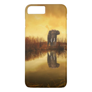 タイのアジアゾウ白熱［赤熱］光を放つウ iPhone 8 PLUS/7 PLUSケース