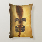 タイのアジアゾウ白熱［赤熱］光を放つズ アクセントクッション (正面(垂直))