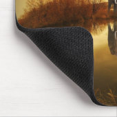 タイのアジアゾウ白熱［赤熱］光を放つズ マウスパッド (コーナー)