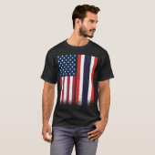 タイのアメリカ国旗誇りを持ったUSA Thailand Tシャツ (正面フル)