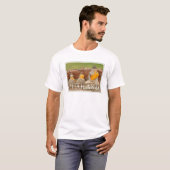 タイのアユタヤの坐禅仏像 Tシャツ (正面フル)