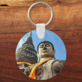 タイのアユタヤの大仏 キーホルダー (正面)
