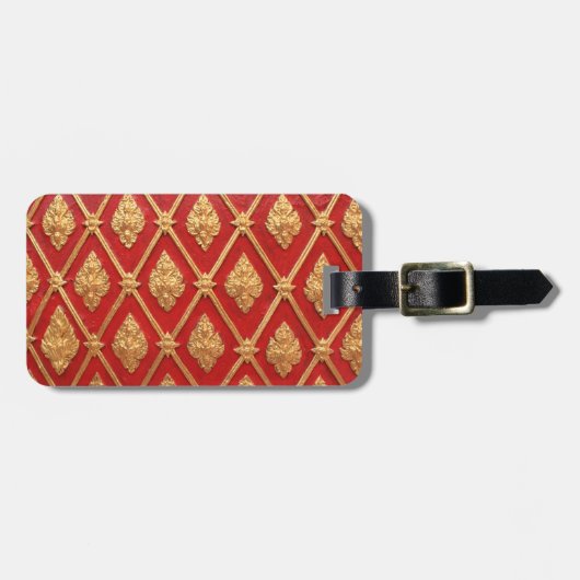 タイのアートパターン ラゲッジタグ (正面横)