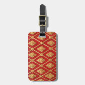 タイのアートパターン ラゲッジタグ (正面縦)