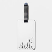 タイのアートパターン ラゲッジタグ (裏面縦)