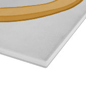 タイのエビ財布の漫画イラストレーション カッティングボード (角)