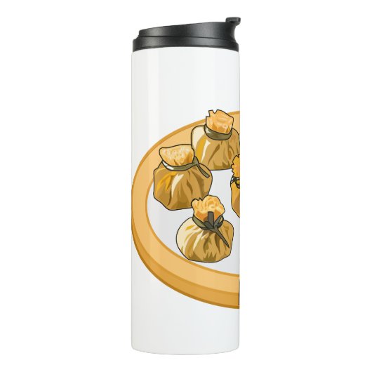 タイのエビ財布の漫画イラストレーション タンブラー (回転左)