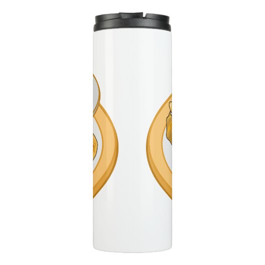 タイのエビ財布の漫画イラストレーション タンブラー (裏面)