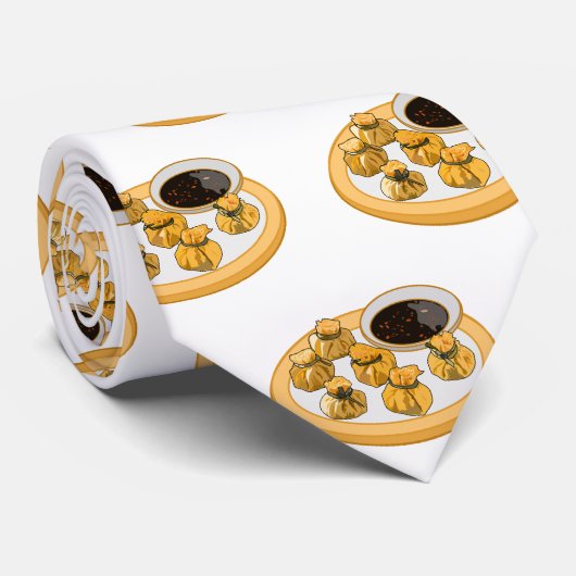 タイのエビ財布の漫画イラストレーション ネクタイ (ロール)