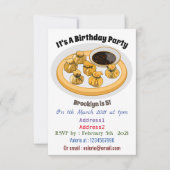 タイのエビ財布の漫画イラストレーション 招待状 (正面)