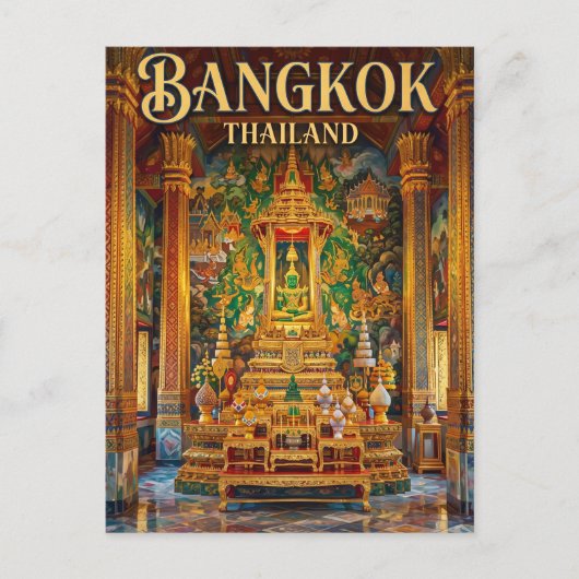 タイのエメラルド仏寺院 ポストカード (正面)