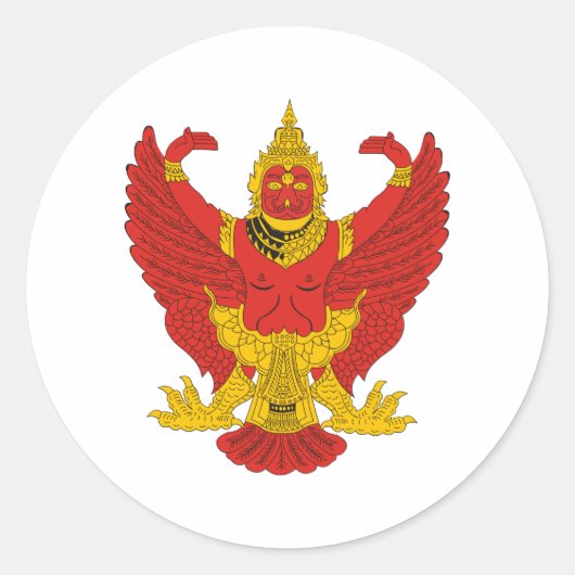 タイのエンブレム ラウンドシール (正面)