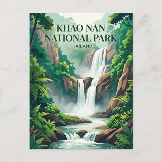 タイのカオナン国立公園 ポストカード (正面)