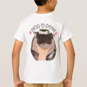 タイのカワウソ、ムーデンのTシャツ Tシャツ (裏面)