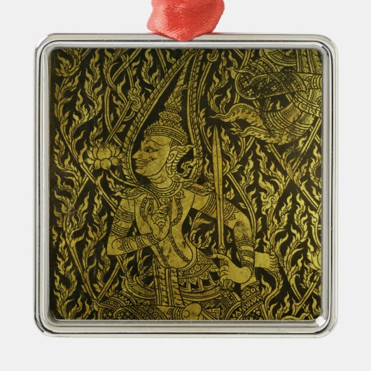 タイのキャビネットからの詳細 メタルオーナメント (正面)