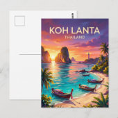 タイのクランタ島 ポストカード (正面/裏面)