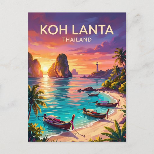 タイのクランタ島 ポストカード (正面)
