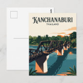 タイのクワイ川の橋 ポストカード (正面/裏面)