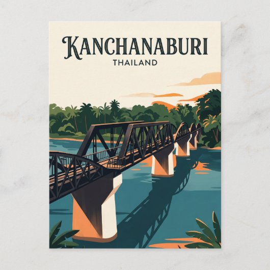 タイのクワイ川の橋 ポストカード (正面)