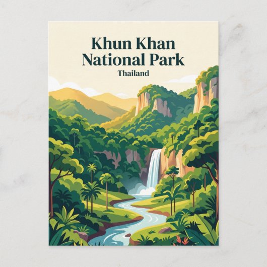 タイのクンカーン国立公園 ポストカード (正面)