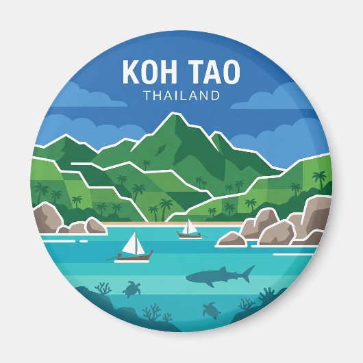 タイのコタオ島 マグネット (正面)