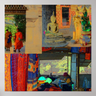 タイのコラージュ ポスター
