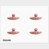 タイのジャンプ翼 楕円形シール (シート)