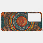 タイのスタイル絵を描のエスニックのシームレスなパターン SAMSUNG GALAXYケース (左側面)