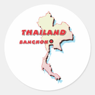 タイのステッカー ラウンドシール