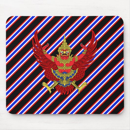 タイのストライプな旗 マウスパッド (正面)