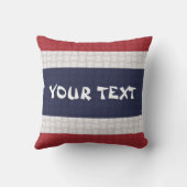 タイのタイの旗: 文字を加えて下さい クッション (裏面)