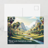 タイのタップラン国立公園 ポストカード (正面/裏面)