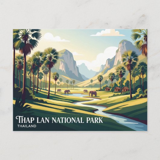 タイのタップラン国立公園 ポストカード (正面)